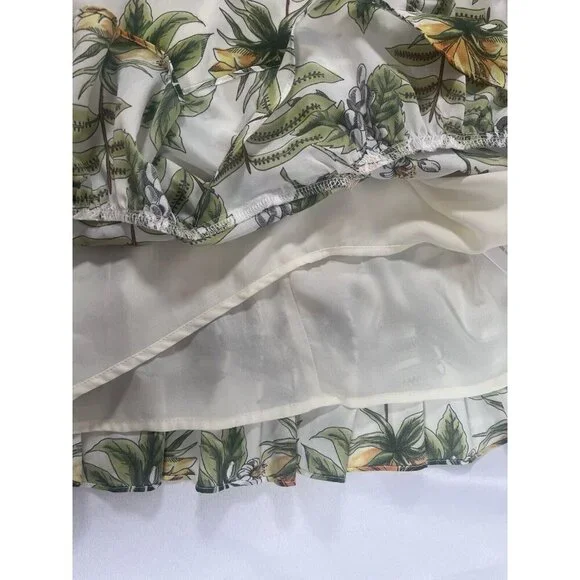 LOST + WANDER Limonada Citrus Print Ruffle Mini Dress Medium - Picture 6 of 9